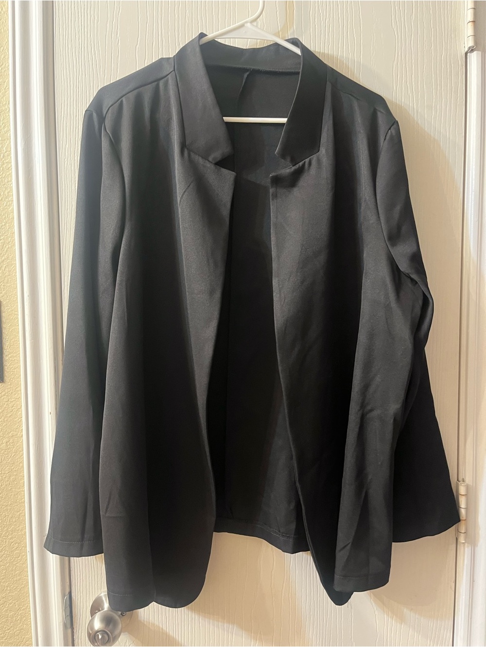 🛍️NWOT SHEIN 2X Black Open-Front Women's Blazer Jacket